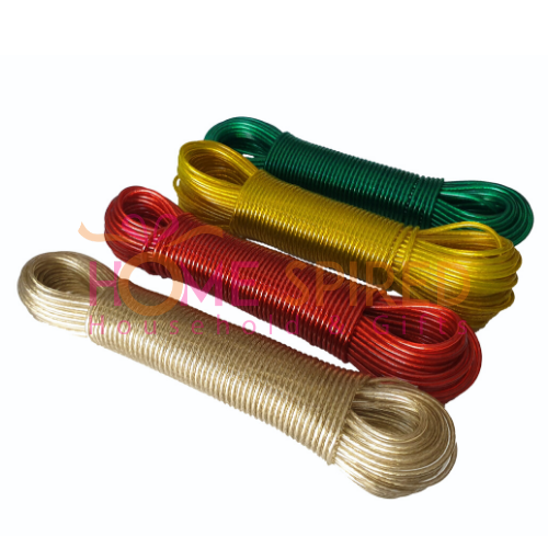 10/15/20/25/30M Plastic Coated Washing Clothes Airer Drying Line Core Rope Twine - Picture 1 of 8