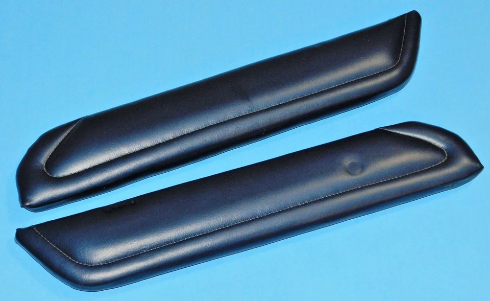 Lincoln Mark V 1979 Collector Series OEM reposabrazos trasero almohadilla azul oscuro - par Foto 2 de 4