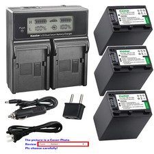 Kastar Battery LCD Dual Fast Charger for Sony DCR-DVD808 DCR-DVD810 DCR-DVD850