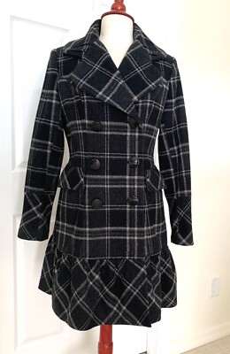 Esprit Black women double-breasted coat size M