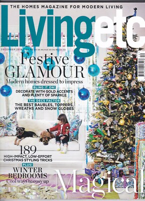 Living Etc Magazin - Dezember 2016 festlicher Glamour