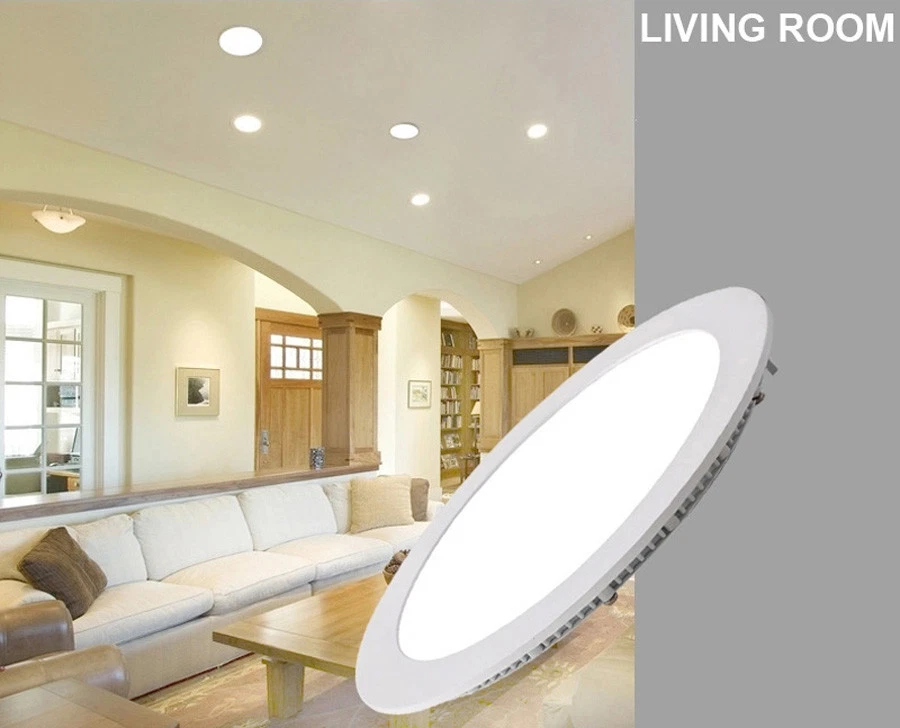 Dimmable Recessed LED Panel Light 9W 12W 15W 18W 21W Ceiling Down Lights Lamp - Image 2 of 4