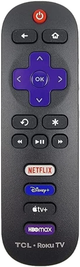 Original TCL Roku TV Remote Control Netflix/Disney Plus/Apple TV+/HBO Max  Keys