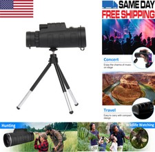 40X60 Zoom Optical HD Lens Monocular Telescope Tripod Clip for Smart Phone US