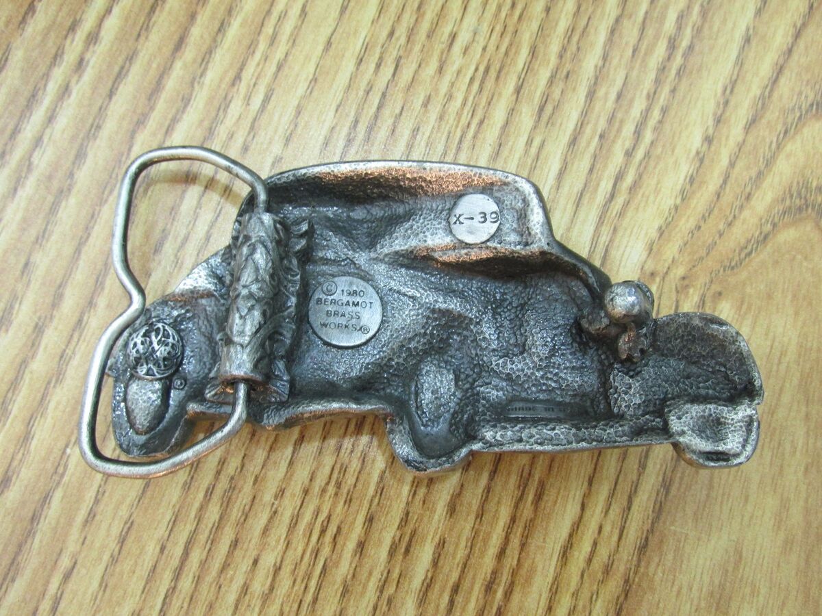 店舗良い Brass Bergamot Vintage Works In Made X-39 Buckle Belt 1980 バックル