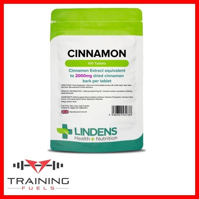 Lindens Cinnamon 2000mg 100 Tablets Slimming Weight Loss Digestion