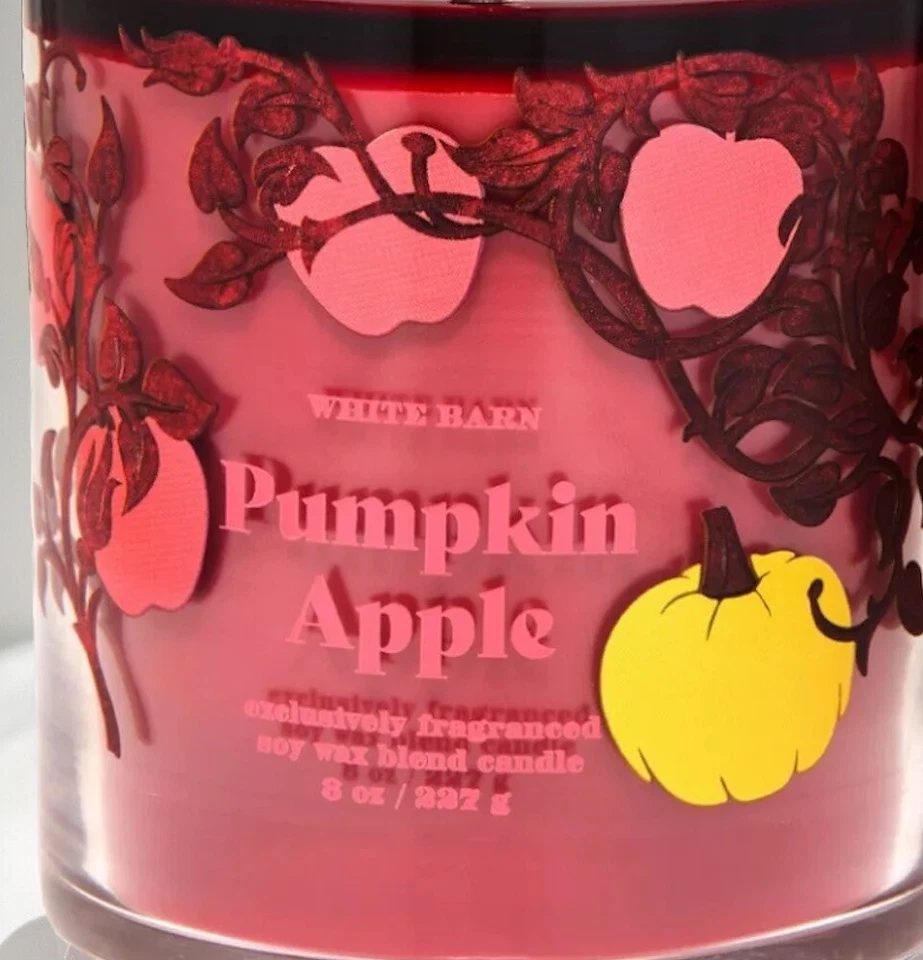 Bath & BodyWorks Pumpkin Apple Single Wick Candle 8oz. - Image 2 of 4