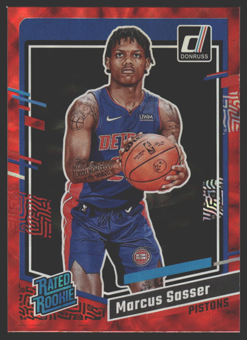 Marcus Sasser #222 2023-24 Donruss Red Detroit PistonsRC Rookie