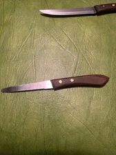 Grapefruit Knife  ~~  VINTAGE Ecko Vanadium USA Stainless  Wood Handle