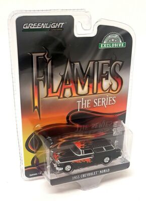 ミニカー GREENLIGHT 1964 CHEVROLET BEL AIR Greenlight 1/64 Flames The Series Chevrolet Bel Air Nomad