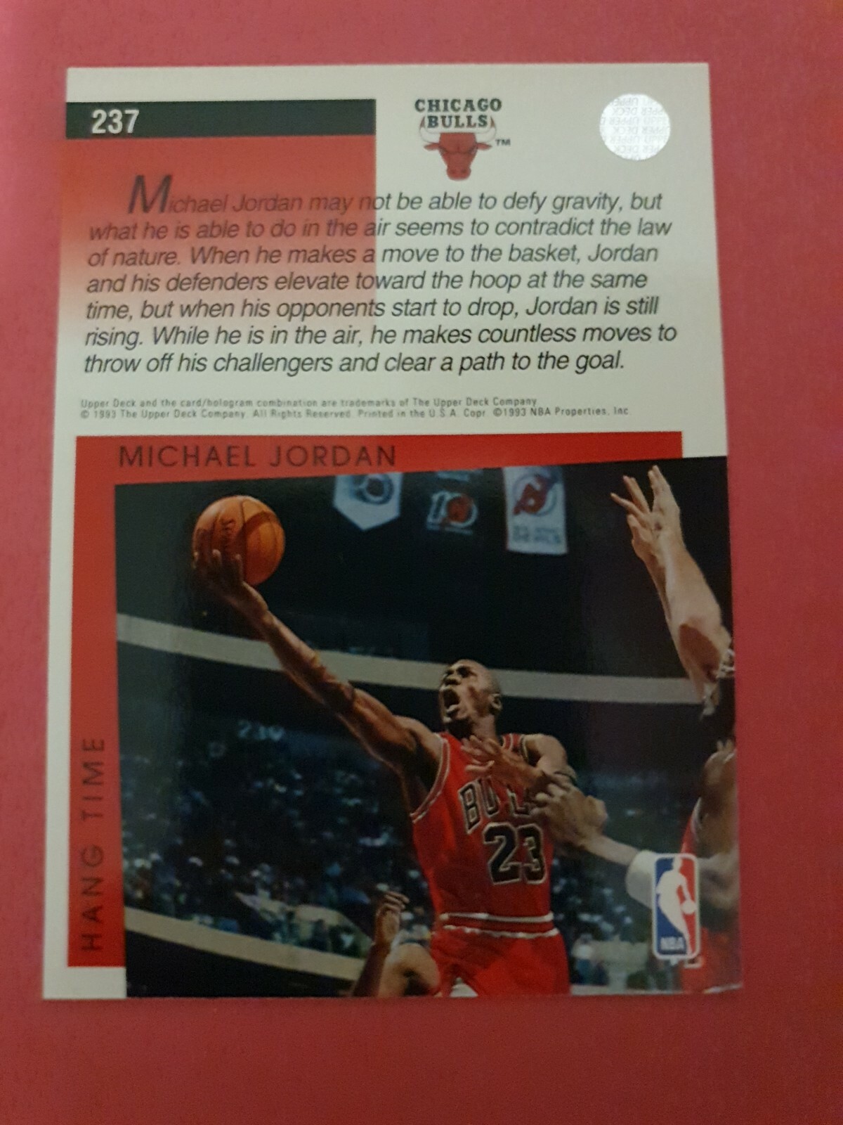 michael jordan upper deck 237