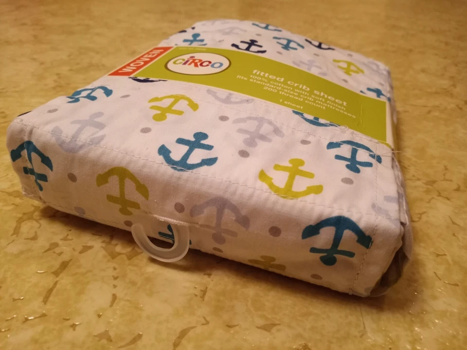 Sábana Cuna Ajustable Tejida Circo, 28"X52" Anclaje 100% Algodón  Foto 3 de 3