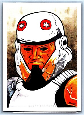 Captain Enoch Sketch Card - Scott Sketches Trading Card Print Fan Art