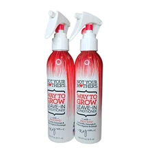 Not Your Mother's Way To Grow Leave-In Hair Conditioner Detangler Spray 6oz - x2