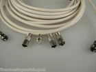 1m White Universal RF Coax Aerial, Satellite, Sky, Cable TV Extension Cable Kit