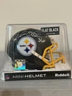 Jerome Bettis Autographed Pittsburgh Steelers Mini Helmet Flat Black