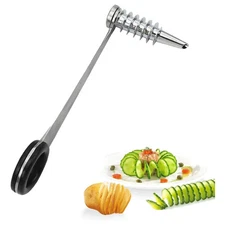 Piranha Spiral Cutter for, Potatoes Stainless Steel Spiral,Cutter for Veggies Cu