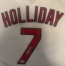 Matt Holliday Signed Authentic St. Louis Cardinals 2011 World Series Jersey PSA