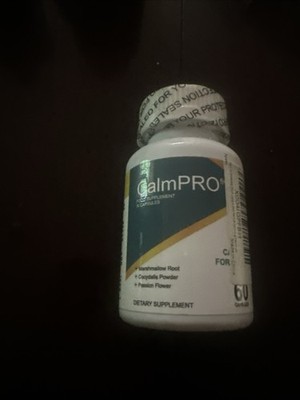 CalmPro 5 Nerve Calming Support Formula Passion Flower 60Ct Capsules Exp 12/26