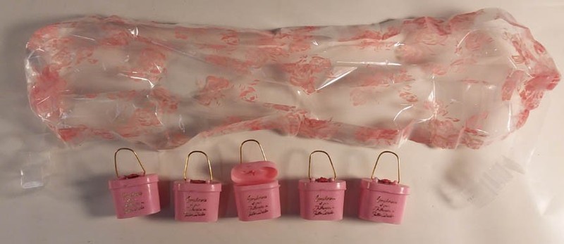 Set of five emergency rainhats from Fuller Brush salesperson 1950s