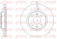 Remsa 2X Bremsscheibe Vorne Ø258Mm BelüFtet FüR Dacia Sandero II Logan MCV LS