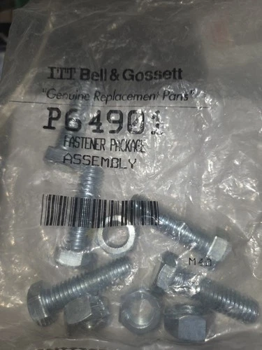 NEW ITT Bell + Gossett P64901 Fastener Package Pump Flange Nut N Bolt Set