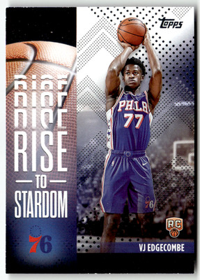 2025 Topps Flagship NBA No. RTS-3 VJ Edgecombe Rookie Rise to Stardom