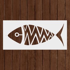 Fish Stencil - Reusable Fish Stencil - Art Stencil - DIY Craft Stencil - Painti