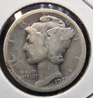 1921  P  MERCURY DIME   SEMI KEY DATE