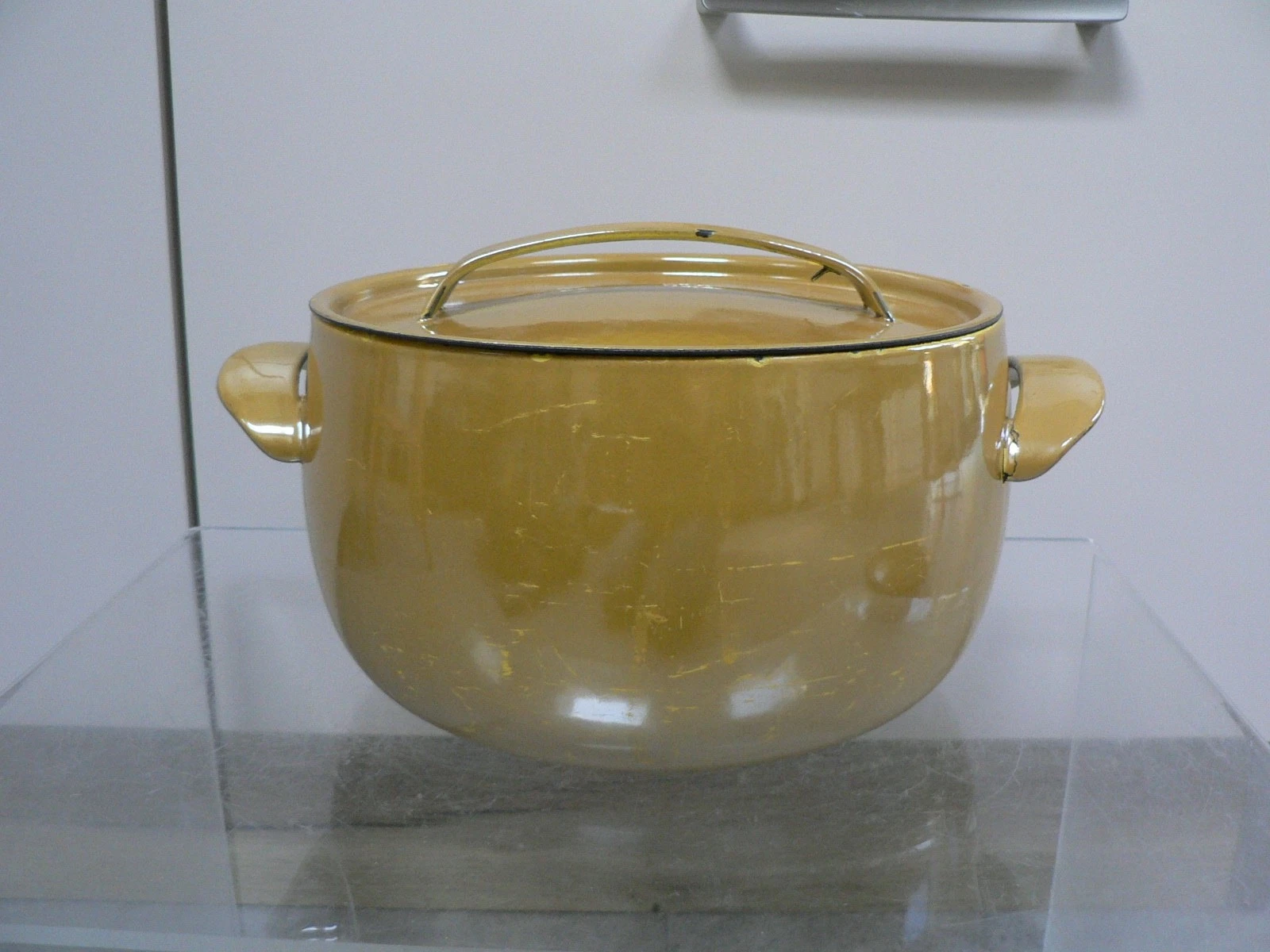 Vintage Enamel Casserole Dutch Oven AUBECO FRANCE