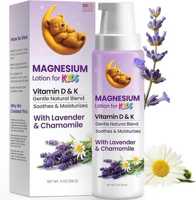 Magnesium Lotion for Kids | Magnesium Lotion for Sleep Bedtime Relaxation