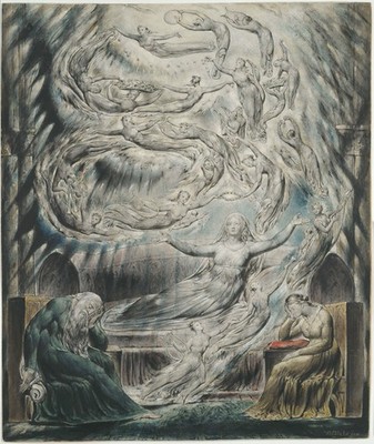 William Blake - Vision Queen Katharine 3 Wohnausstellung Expressionismus Wohndesign