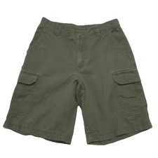 Columbia Omni Shade Cargo Shorts Men's 30x10 Green Sun Protection Hike Outdoor
