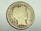 1902-S BARBER silver U.S. dime. Good. #q2