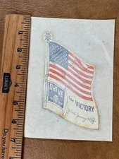 VTG RARE Jo JIMMY HOFFA Union US FLAG Decal IB of T Drive For VICTORY Teamsters