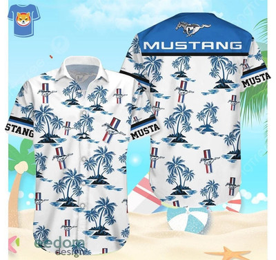 Style Ford Mustang Logo Hawaiian Shirt