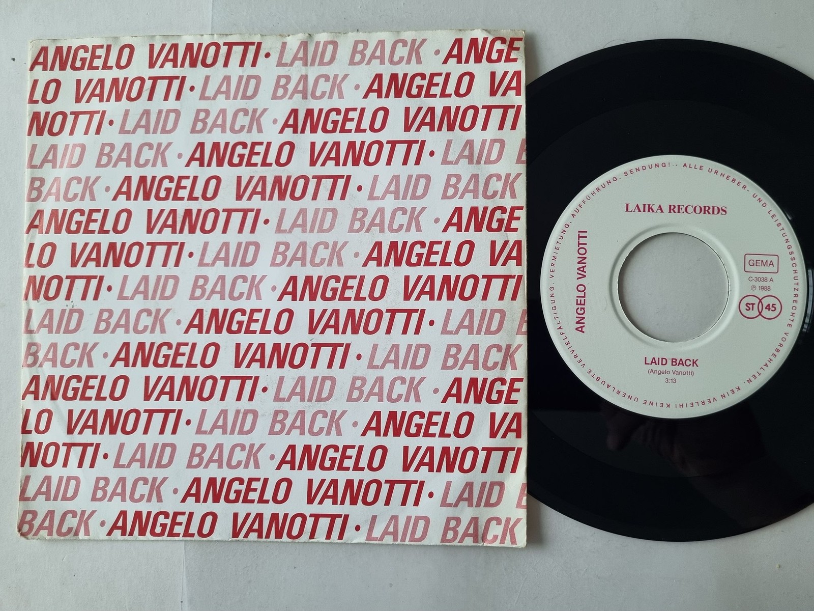 Angelo Vanotti - Laid back 7'' Vinyl Germany