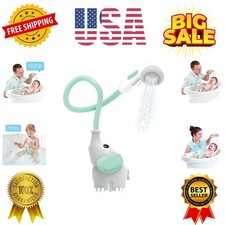 Baby Bath Shower Head - Elephant Water Pump with Trunk Spout Rinser - Control...