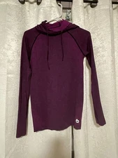 Purple RBX seamless hoodie Ptp 16” and 25” length from shoulder.