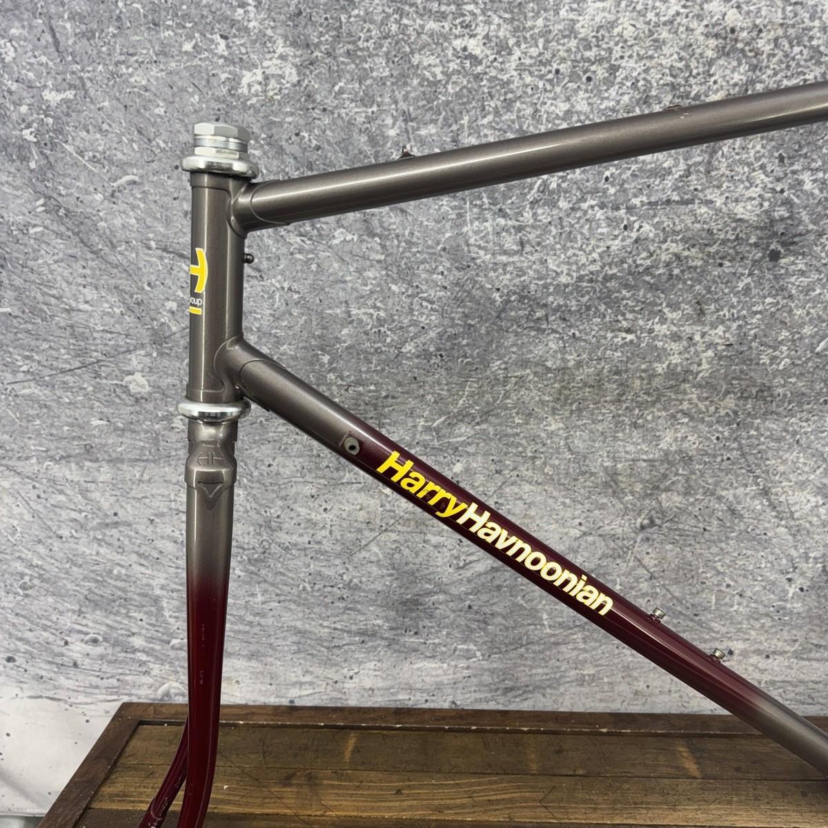 Vintage Harry Havnoonian Road Bike Frame 56 57 Lugged Steel USA