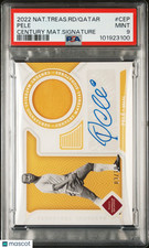 2022 National Treasures FIFA RD To WC Century Patch Auto Pele PSA 9 /10 Brasil