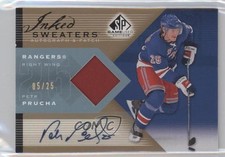 2007 SP Game Used Edition Inked Sweaters 5/25 Petr Prucha #IS-PP Patch Auto 4p7