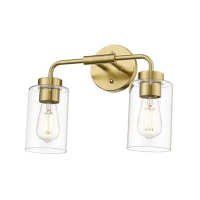  14.4 Inch Vanity Light Fixture, Vintage Bathroom Lamp, Gold Bathroom Light 