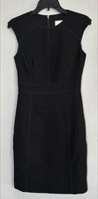 NWT Kate Spade Womens Dress Black 0 Sheath Crewneck Seamed Sleeveless MSRP $328