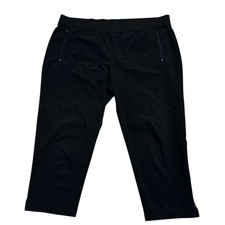 Chico  s Zenergy Black Neema Grace Crop Pants size 3 Pull On 570198056