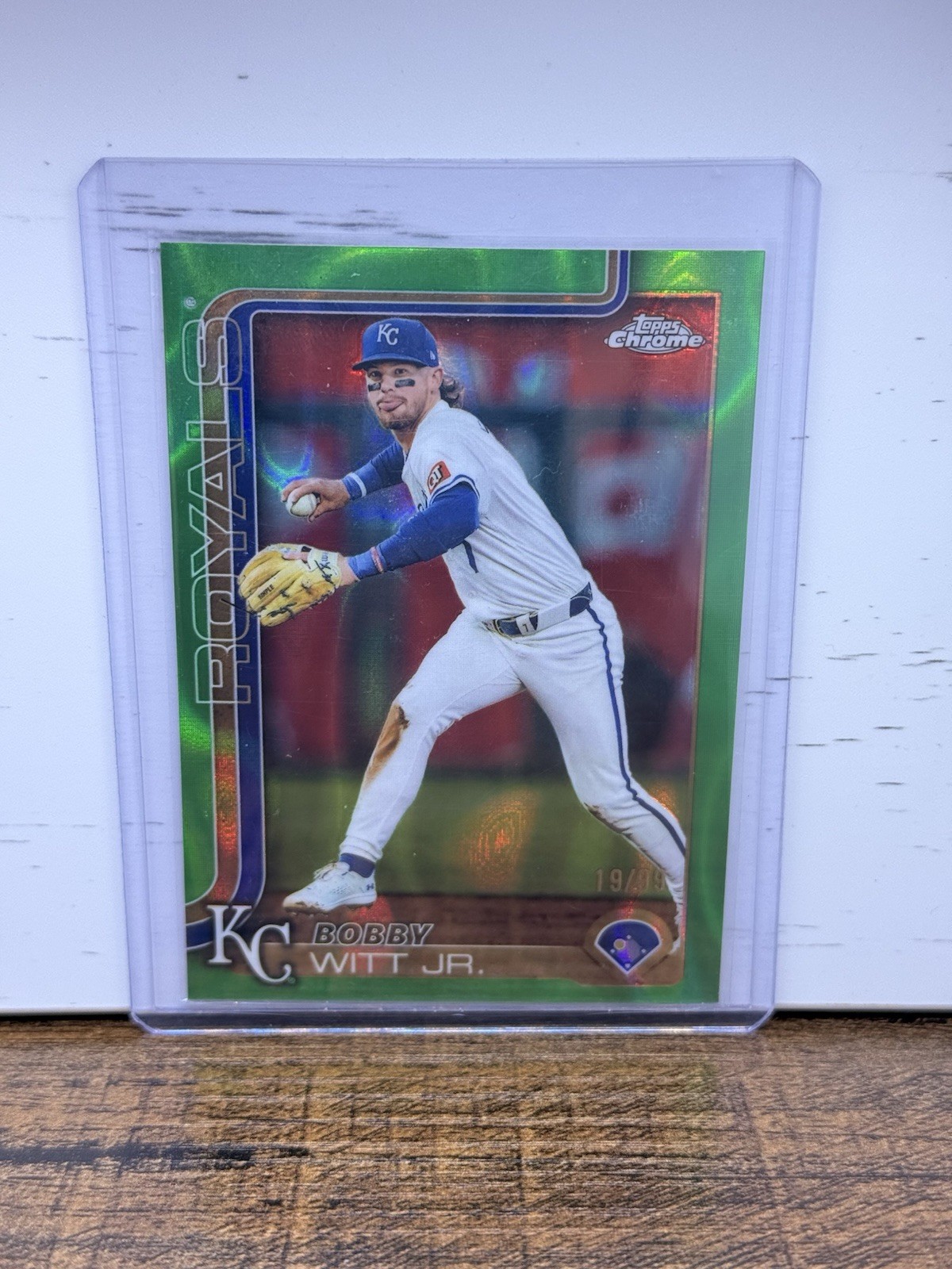 2025 Topps Chrome - Bobby Witt Jr. #93 Green Lava Refractor /99