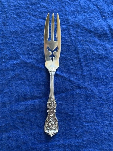 REED & BARTON FRANCIS I STERLING LEMON FORK OLD MARK PAT. DATE