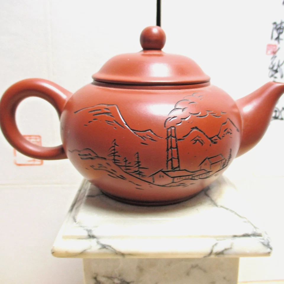 Vintage 2004 Yixing Zisha Teapot 2004 Yingge Ceramics Exhibition Commemoration - Image 3 of 4