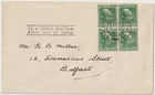 Ireland, Block Of 4 FDC, Neat Cover Of JC Mangan, Scarce (X2)
