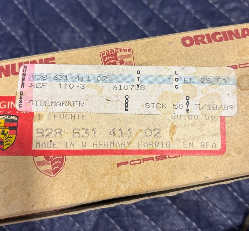 Luz de señalización delantera izquierda Porsche 928 1984-86 OEM #84149 Foto 4 de 4